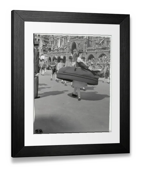 Framed Print : Girl Dancing in a Parade Framed Print : Girl Dancing in a Parade
