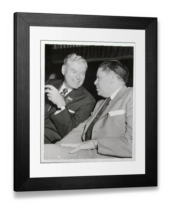 Framed Print : David J. McDonald United States Steel President Talking with James P. Mitchell Framed Print : David J. McDonald United States Steel President Talking with James P. Mitchell