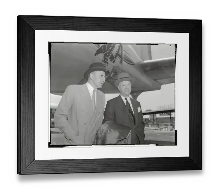Framed Print : R.A. Butler Conversing with Roger Makins Framed Print : R.A. Butler Conversing with Roger Makins