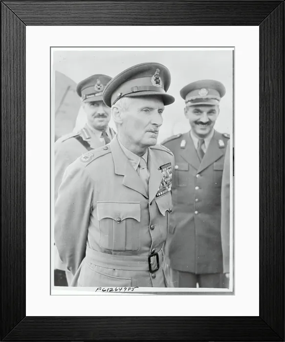 Framed Print : Portrait of Viscount Montgomery Framed Print : Portrait of Viscount Montgomery