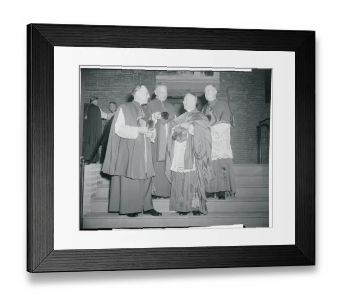 Framed Print : Jerome Hannan Conversing with Colleagues Framed Print : Jerome Hannan Conversing with Colleagues