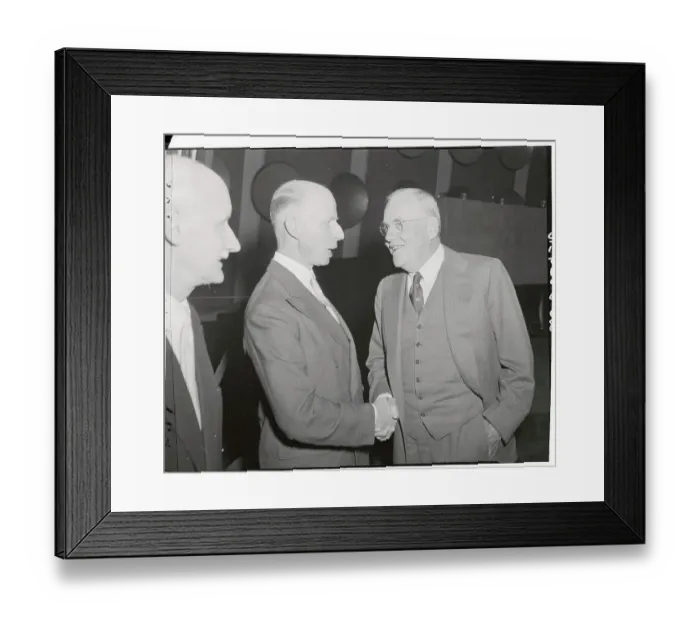 Framed Print : John Foster Dulles Shaking Hands with E.N. Van Kleffens Framed Print : John Foster Dulles Shaking Hands with E.N. Van Kleffens