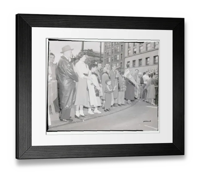 Framed Print : Baseball Fans Attending a Victory Parade Framed Print : Baseball Fans Attending a Victory Parade
