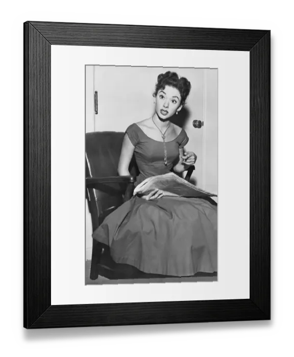 Framed Print : Actress Rita Moreno in Informal Press Meeting Framed Print : Actress Rita Moreno in Informal Press Meeting