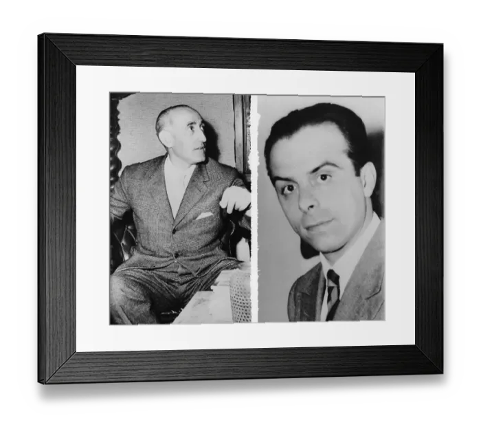 Framed Print : Ugo Montagna and Piero Piccioni Framed Print : Ugo Montagna and Piero Piccioni