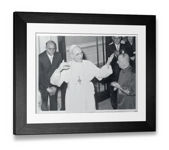 Framed Print : Pope Pius XII With Doctors Framed Print : Pope Pius XII With Doctors