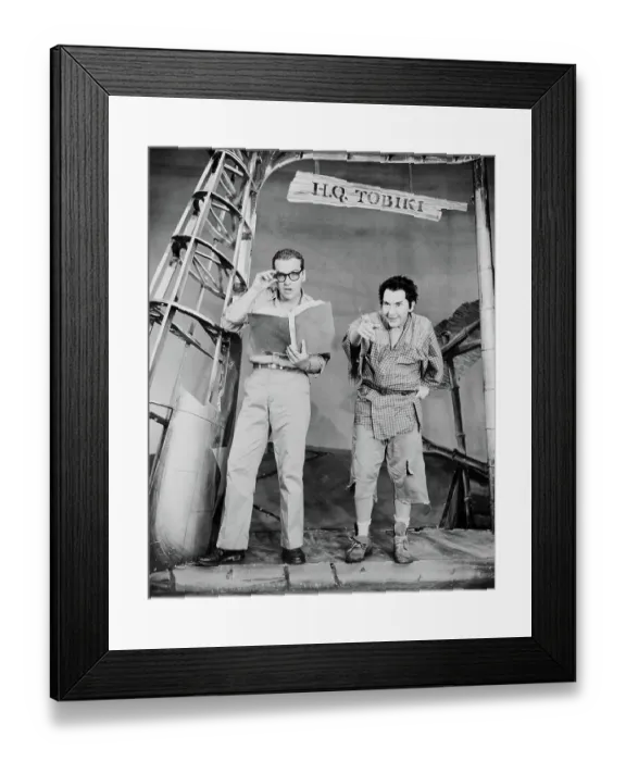 Framed Print : Scott McKay and Burgess Meredith on Stage Framed Print : Scott McKay and Burgess Meredith on Stage