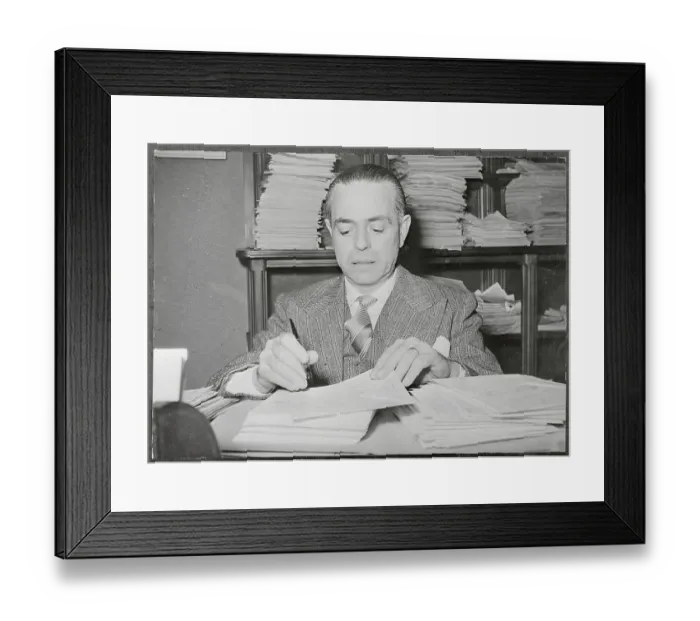 Framed Print : Portrait of Gaetano Martino