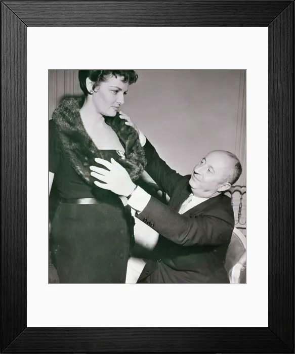 Framed Print : Christian Dior Fitting Jane Russell Framed Print : Christian Dior Fitting Jane Russell