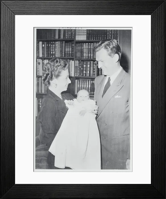 Framed Print : Princess Ragnhild and Husband Erling Lorentzen with Their Son Framed Print : Princess Ragnhild and Husband Erling Lorentzen with Their Son