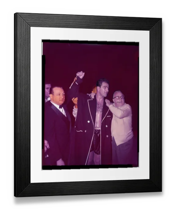 Framed Print : Rocky Marciano Raising His Arm Framed Print : Rocky Marciano Raising His Arm