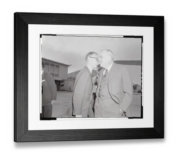 Framed Print : Walter Bedell Smith Talking with John Foster Dulles Framed Print : Walter Bedell Smith Talking with John Foster Dulles
