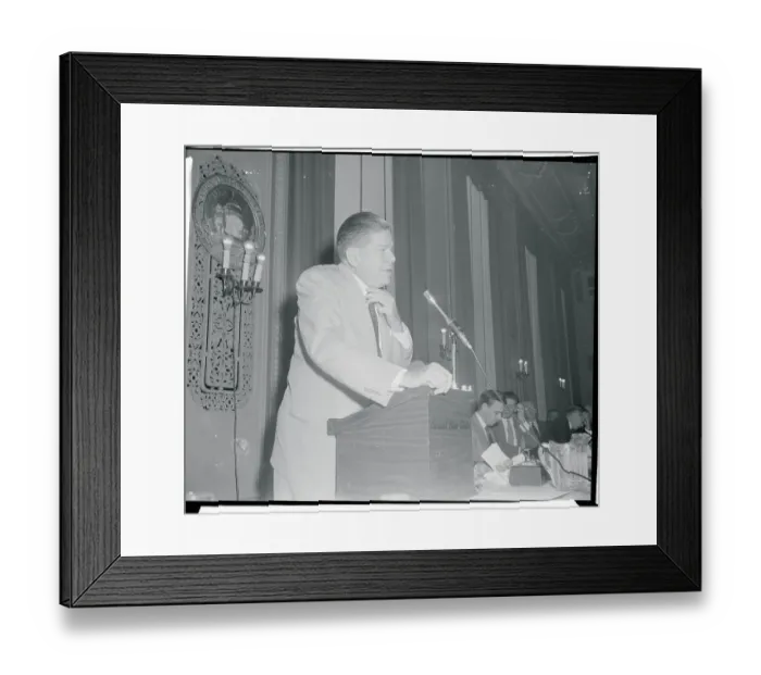 Framed Print : James P. Mitchell Speaking at Podium Framed Print : James P. Mitchell Speaking at Podium