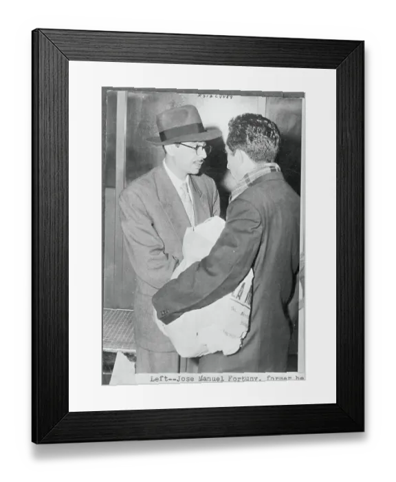 Framed Print : Jose Manuel Talking with a Man Framed Print : Jose Manuel Talking with a Man