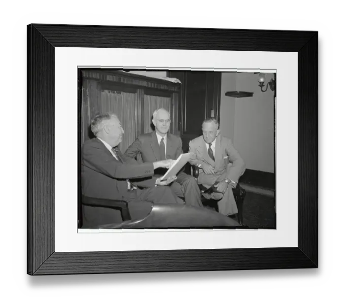 Framed Print : Censure Committee Members Sitting and Conversing Framed Print : Censure Committee Members Sitting and Conversing