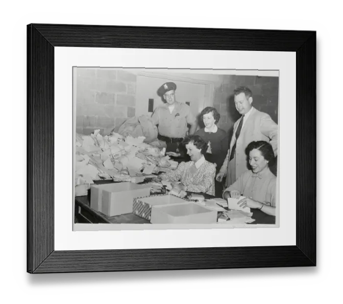 Framed Print : People Opening Letters Framed Print : People Opening Letters