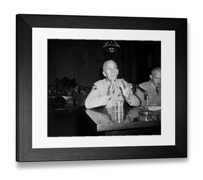 Framed Print : Ralph W. Zwicker Testifying at a Senate Hearing