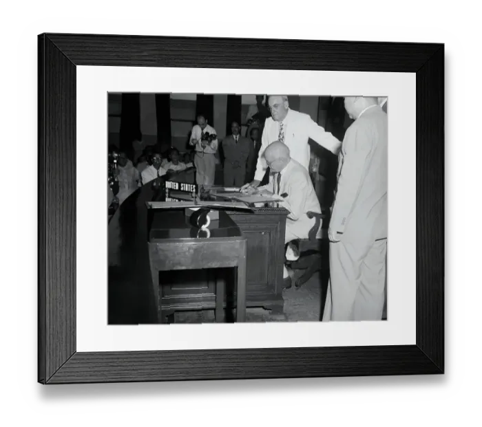 Framed Print : Alexander Smith Signing an Agreement Framed Print : Alexander Smith Signing an Agreement