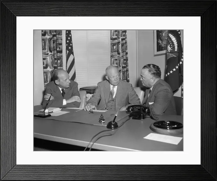 Framed Print : Eisenhower, Hoover and Brownell Framed Print : Eisenhower, Hoover and Brownell