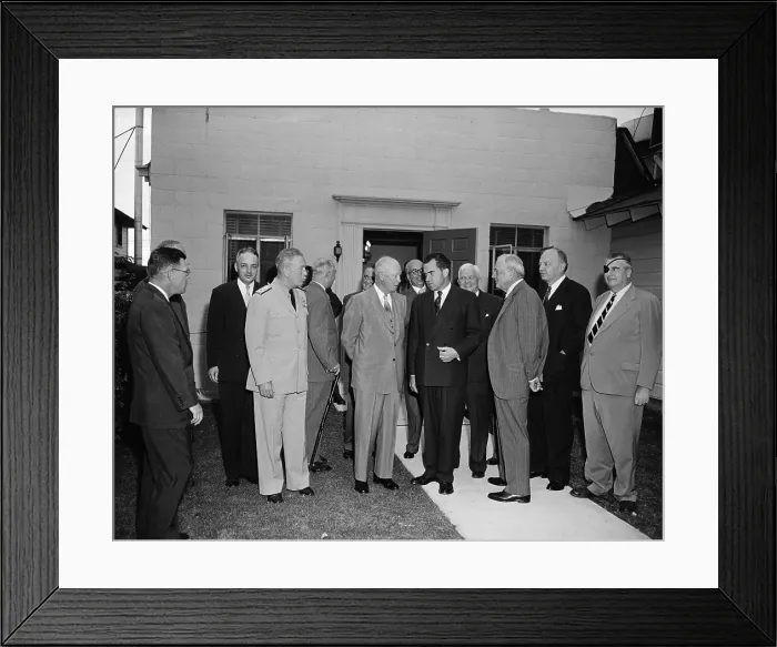 Framed Print : Eisenhower with Natl Security Council Framed Print : Eisenhower with Natl Security Council