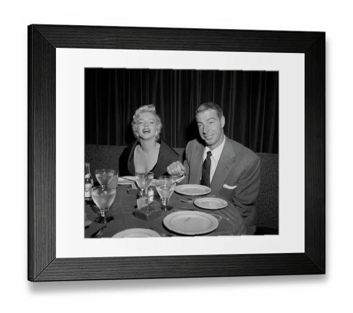 Framed Print : Marilyn and Joe Dimaggio Framed Print : Marilyn and Joe Dimaggio