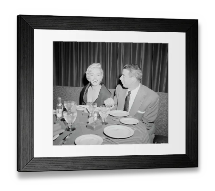 Framed Print : Marilyn and Joe Dimaggio Framed Print : Marilyn and Joe Dimaggio