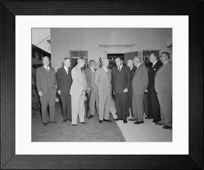 Framed Print : President Eisenhower Receives Members of the National Security Council Framed Print : President Eisenhower Receives Members of the National Security Council