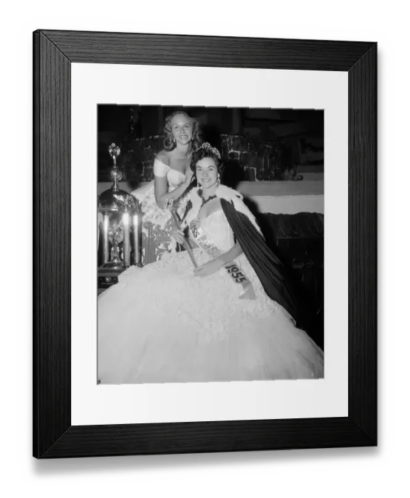 Framed Print : Evelyn Ay Crowning Lee Ann Meriwether