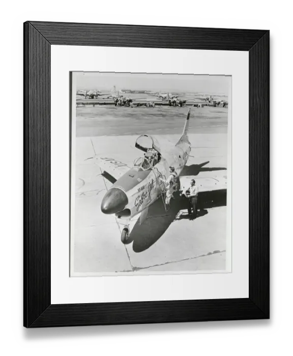Framed Print : View of New Sabre Jet Framed Print : View of New Sabre Jet