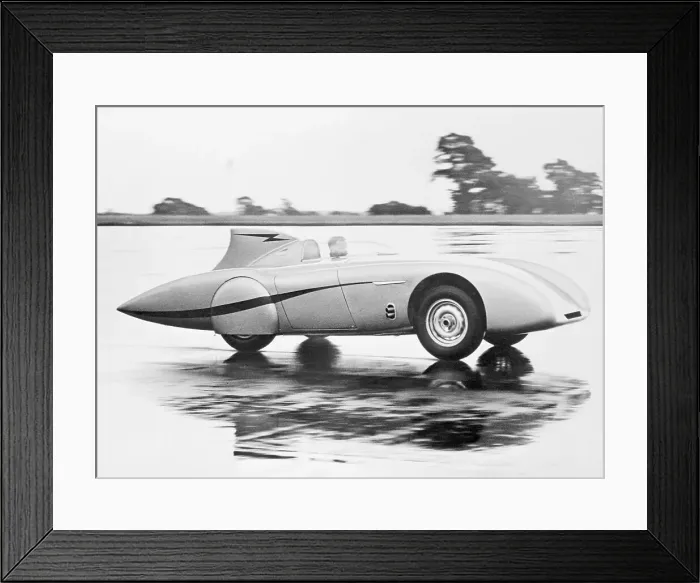 Framed Print : Healey Racing at Bonneville Salt Flats Framed Print : Healey Racing at Bonneville Salt Flats