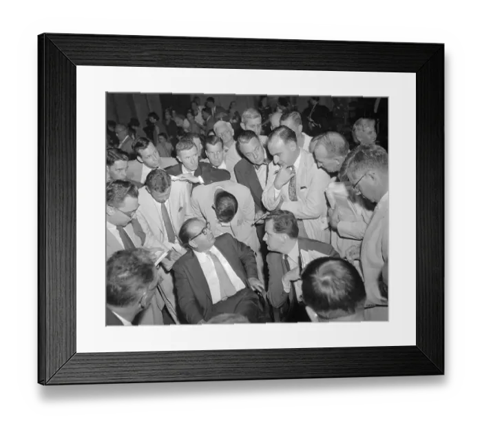 Framed Print : Reporters Questioning Joseph McCarthy and His Counsel Framed Print : Reporters Questioning Joseph McCarthy and His Counsel