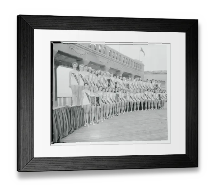 Framed Print : Contestants in the Miss America Pageant Framed Print : Contestants in the Miss America Pageant