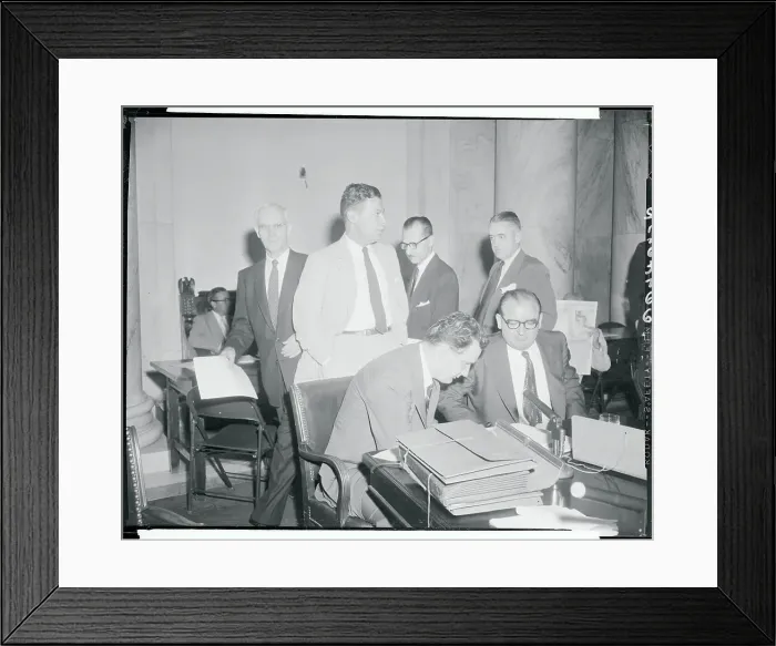 Framed Print : Joseph McCarthy and Edward Williams Waiting to Their Hearing to Resume