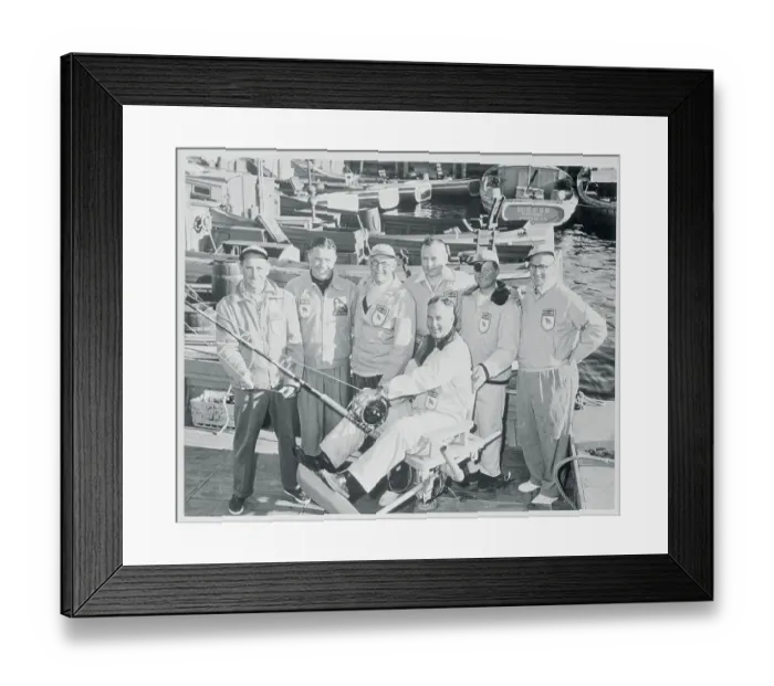 Framed Print : British Tuna Fishing Team Framed Print : British Tuna Fishing Team
