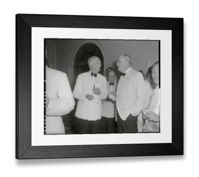 Framed Print : John F. Dulles with Gerald R. Issacs Framed Print : John F. Dulles with Gerald R. Issacs