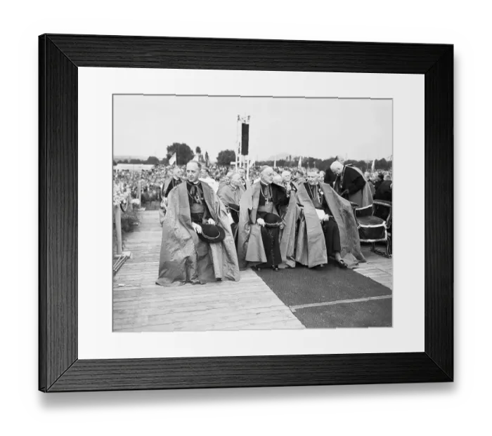 Framed Print : Cardinal Wendel and Colleagues Attending a Mass Framed Print : Cardinal Wendel and Colleagues Attending a Mass