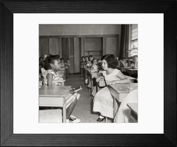 Framed Print : Children The First Day Of Desegregation Framed Print : Children The First Day Of Desegregation