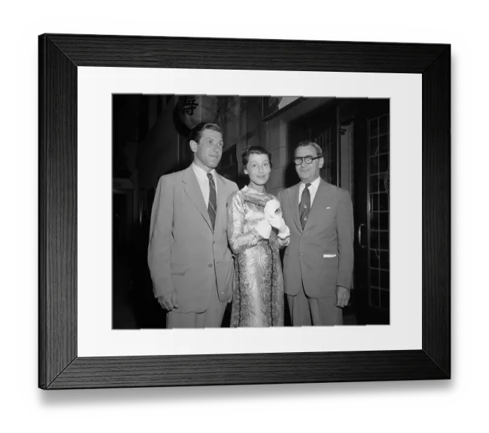 Framed Print : Portrait of Irving Berlin With Louise Rainer and Robert Knittel Framed Print : Portrait of Irving Berlin With Louise Rainer and Robert Knittel
