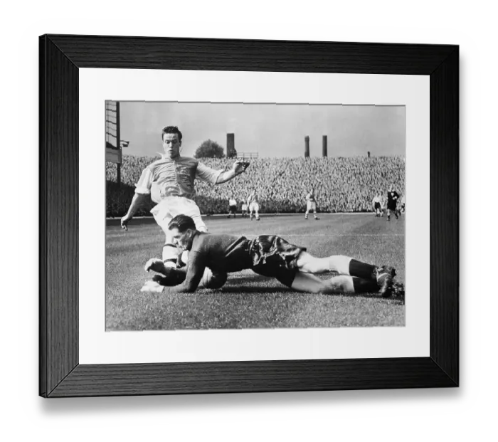 Framed Print : Goalkeeper Saving a Ball Framed Print : Goalkeeper Saving a Ball