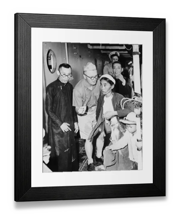 Framed Print : Chaplain Acting As Vietnamese Interprete