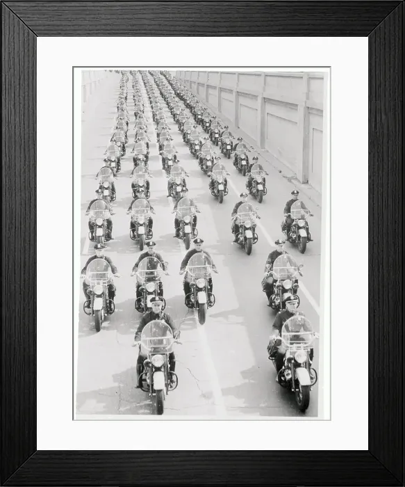 Framed Print : Motorcycle Parade Framed Print : Motorcycle Parade