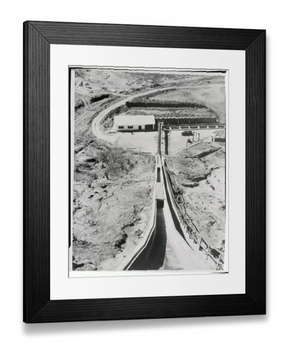 Framed Print : Aerial View of Crushing Plant Framed Print : Aerial View of Crushing Plant
