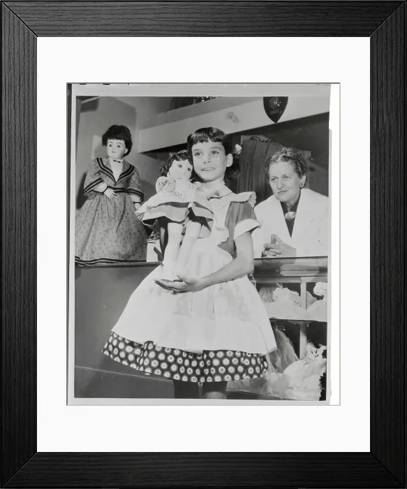 Framed Print : Girl with Doll Framed Print : Girl with Doll