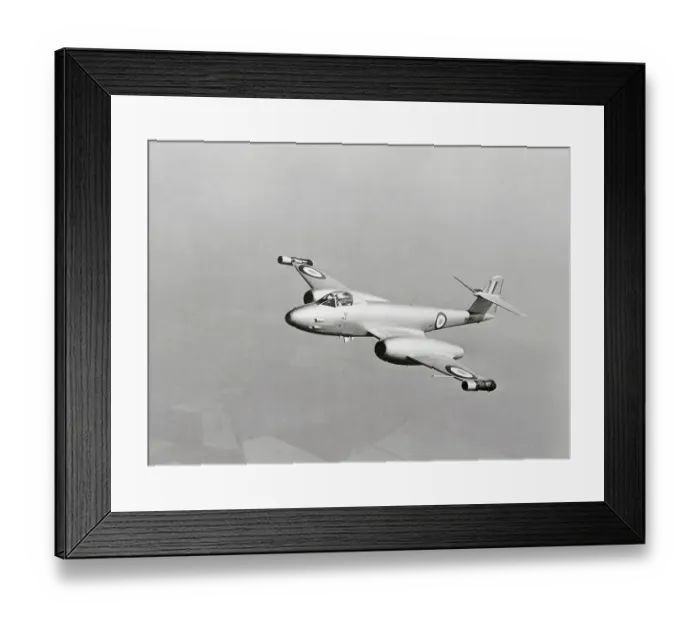 Framed Print : Gloster Meteor Plane in Flight Framed Print : Gloster Meteor Plane in Flight
