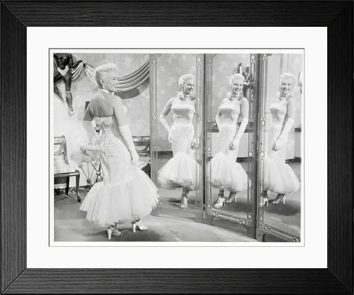 Framed Print : Betty Grable Posing in Mirrors Framed Print : Betty Grable Posing in Mirrors