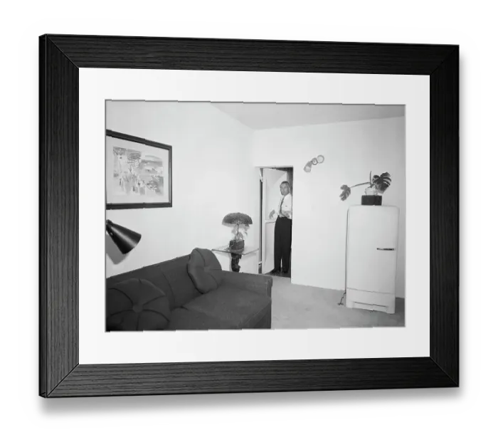 Framed Print : Hal Hayes Stands Standing In Doorway Framed Print : Hal Hayes Stands Standing In Doorway