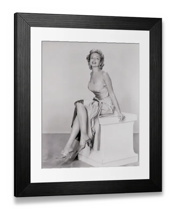 Framed Print : Kathleen Hughes Wearing Diamond Studded Shoes Framed Print : Kathleen Hughes Wearing Diamond Studded Shoes