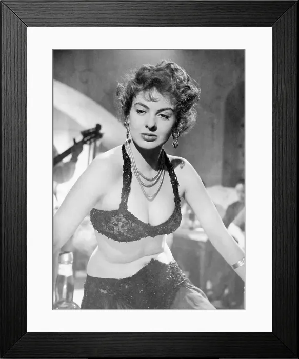 Framed Print : Eleonora Rossi Drago Dancing in Sexy Costume Framed Print : Eleonora Rossi Drago Dancing in Sexy Costume