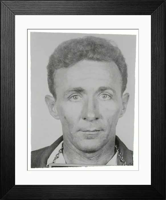 Framed Print : Portrait of Elmer Burke Framed Print : Portrait of Elmer Burke