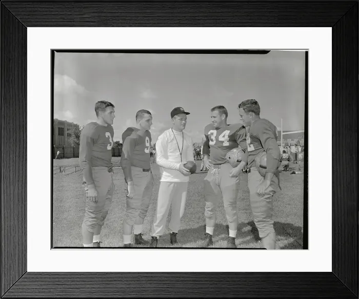 Framed Print : Notre Dame Football Team